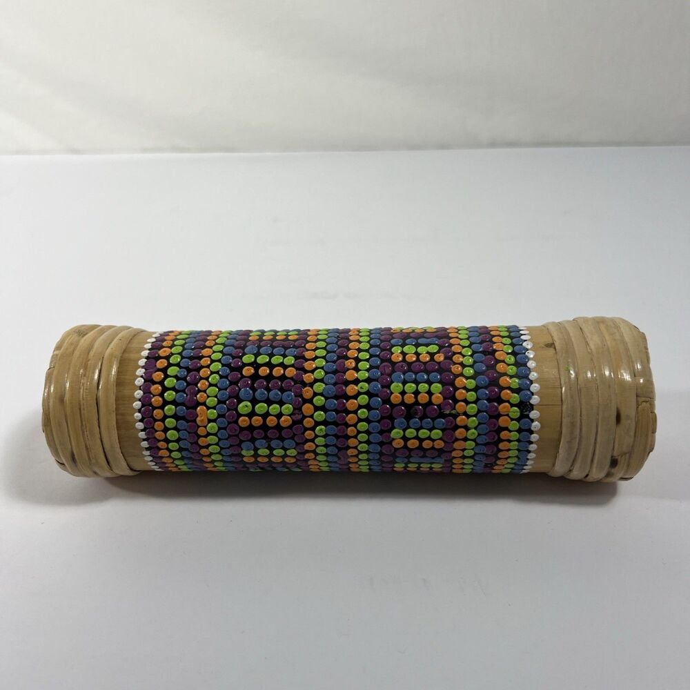 Indonesian Rain Stick - Rain Maker - Musical Rattle - Handmade - Handwoven